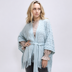 Ruana Cambridge Celeste