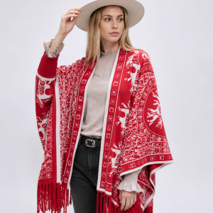 Ruana Aspen Roja